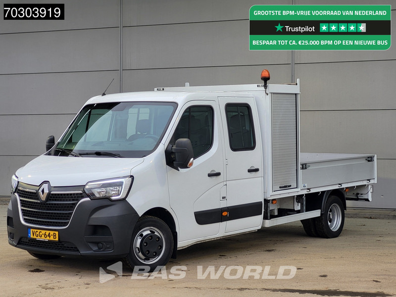 Renault Master 145PK Open Laadbak Dubbel Cabine 3,5t Trekhaak Dubbellucht LED Airco Cruise Standkachel APK 07-2026 Euro6 Pritsche Pickup Open Box Air - Ladbil: billede 1 Renault Master 145PK Open Laadbak Dubbel Cabine 3,5t Trekhaak Dubbellucht LED Airco Cruise Standkachel APK 07-2026 Euro6 Pritsche Pickup Open Box Air - Ladbil: billede 1