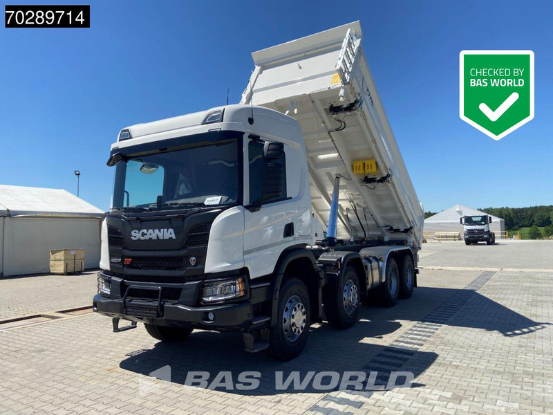 Scania P420 8X4 NEW! 13,5m3 3-way tipper Hardox450 Steel Steelsuspension Euro 6 - Tipvogn lastbil: billede 1 Scania P420 8X4 NEW! 13,5m3 3-way tipper Hardox450 Steel Steelsuspension Euro 6 - Tipvogn lastbil: billede 1