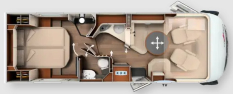 Carthago Chic E-Line I 51 QB - Helintegreret autocamper: billede 1 Carthago Chic E-Line I 51 QB - Helintegreret autocamper: billede 1