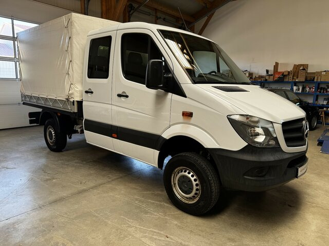 MERCEDES-BENZ Sprinter 316 CDI Doka 4x4 Allrad Plane - Varebil med presenning, Mandskabsbil: billede 1 MERCEDES-BENZ Sprinter 316 CDI Doka 4x4 Allrad Plane - Varebil med presenning, Mandskabsbil: billede 1