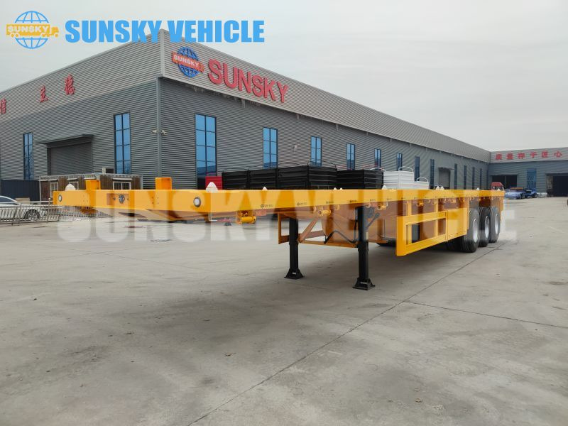 SUNSKY 3-axle Flat Deck Trailer - Åben sættevogn: billede 4 SUNSKY 3-axle Flat Deck Trailer - Åben sættevogn: billede 4
