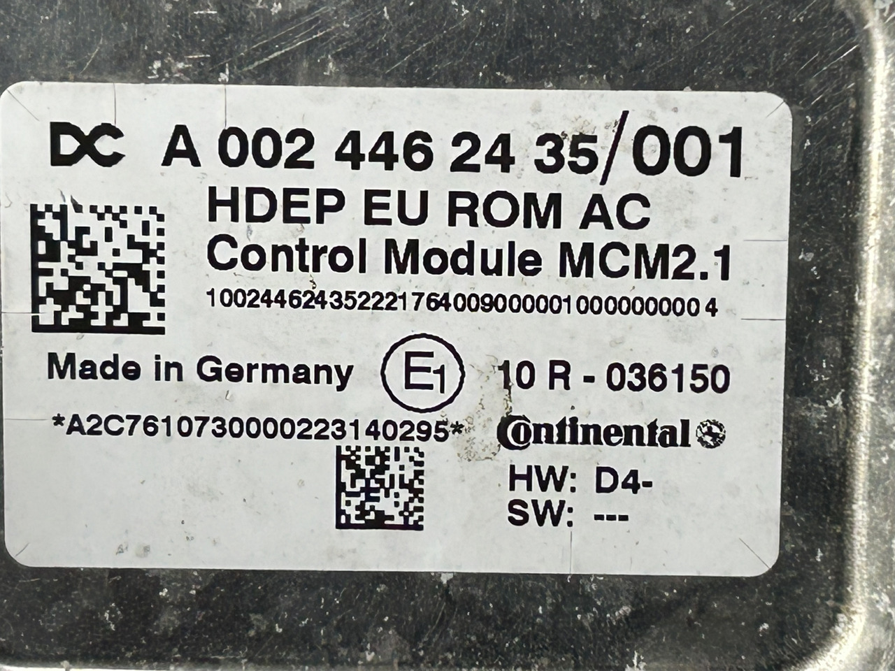 MERCEDES MCM 2.1 ACTROS MP4 OM 470 - Kontrol blok for Lastbil: billede 3 MERCEDES MCM 2.1 ACTROS MP4 OM 470 - Kontrol blok for Lastbil: billede 3