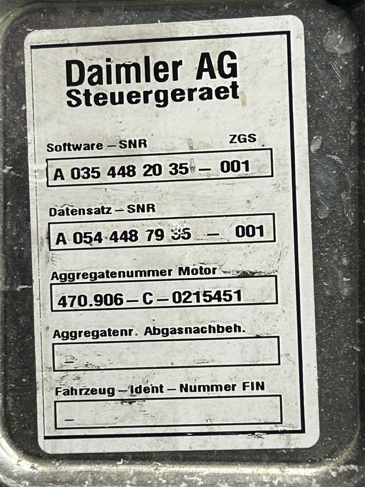 MERCEDES MCM 2.1 ACTROS MP4 OM 470 - Kontrol blok for Lastbil: billede 4 MERCEDES MCM 2.1 ACTROS MP4 OM 470 - Kontrol blok for Lastbil: billede 4