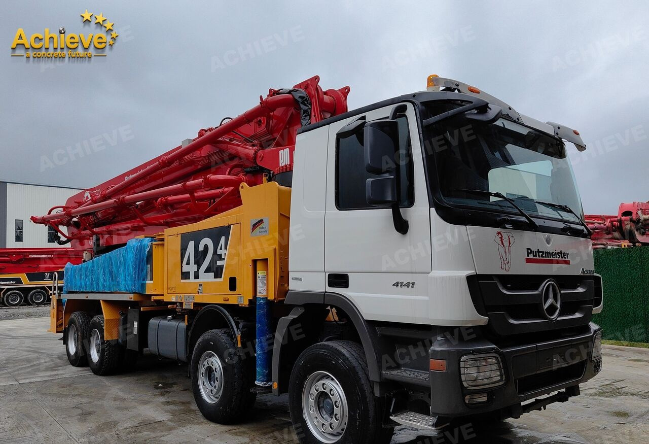 PUTZMEISTER Mercedes-Benz Actros 4141 concrete pumpM42-4R 170 m³【ACHIEVE】TOP CONDITION!!! - Betonpumpe: billede 4 PUTZMEISTER Mercedes-Benz Actros 4141 concrete pumpM42-4R 170 m³【ACHIEVE】TOP CONDITION!!! - Betonpumpe: billede 4