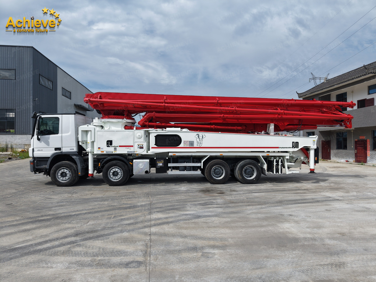 Betonpumpe Putzmeister Putzmeister  M56-4RZ Actros 4141Mercedes-Benz Concrete pump truck 【ACHIEVE】TOP CONDITION!!!: billede 22