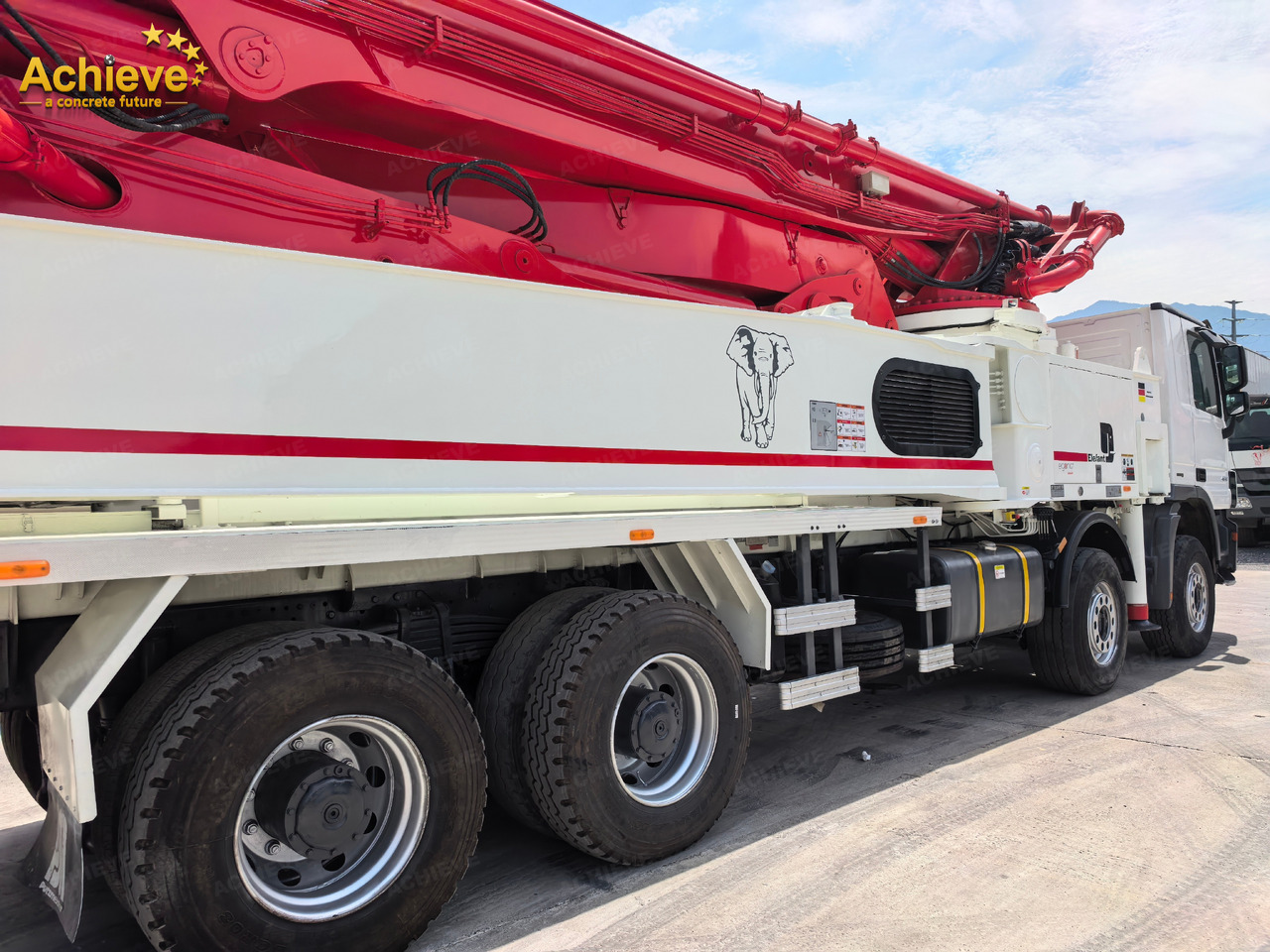 Betonpumpe Putzmeister Putzmeister  M56-4RZ Actros 4141Mercedes-Benz Concrete pump truck 【ACHIEVE】TOP CONDITION!!!: billede 8