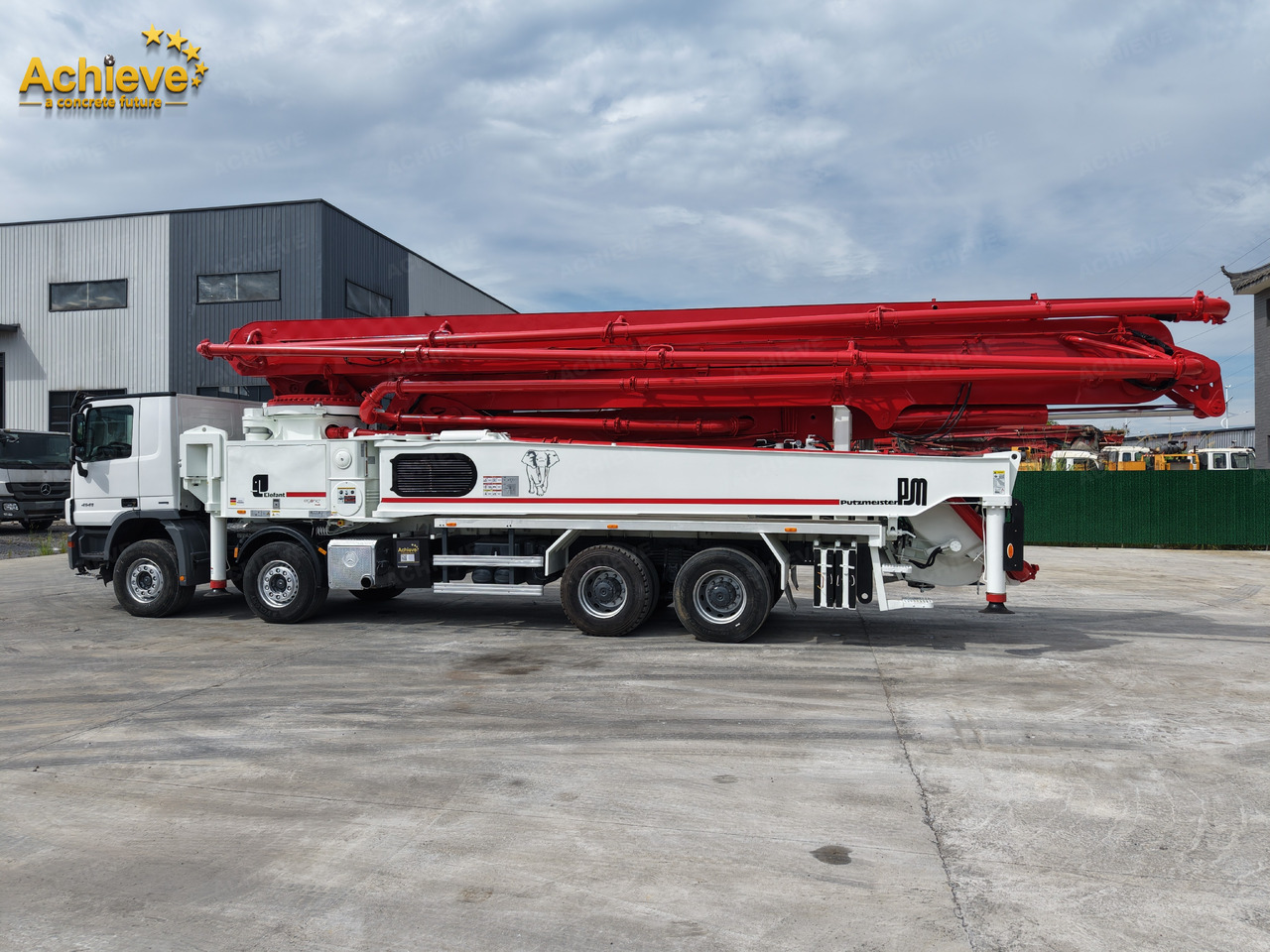 Betonpumpe Putzmeister Putzmeister  M56-4RZ Actros 4141Mercedes-Benz Concrete pump truck 【ACHIEVE】TOP CONDITION!!!: billede 23