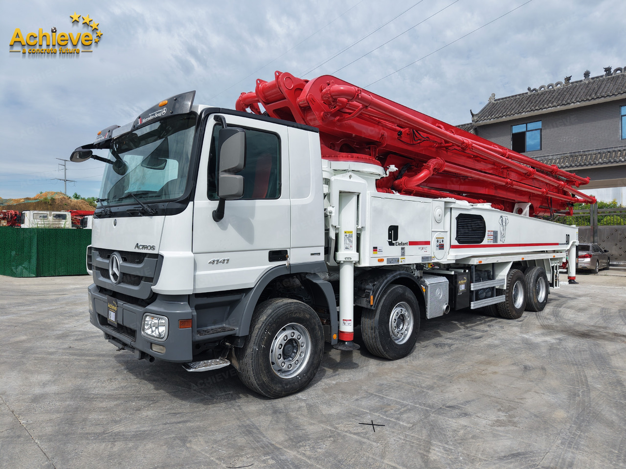 Betonpumpe Putzmeister Putzmeister  M56-4RZ Actros 4141Mercedes-Benz Concrete pump truck 【ACHIEVE】TOP CONDITION!!!: billede 20