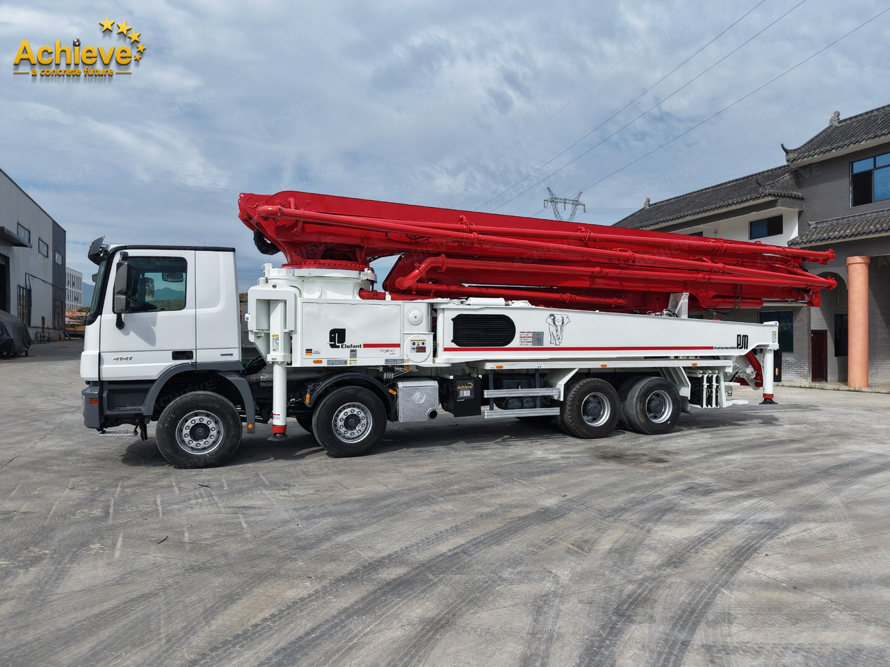 Betonpumpe Putzmeister Putzmeister  M56-4RZ Actros 4141Mercedes-Benz Concrete pump truck 【ACHIEVE】TOP CONDITION!!!: billede 21