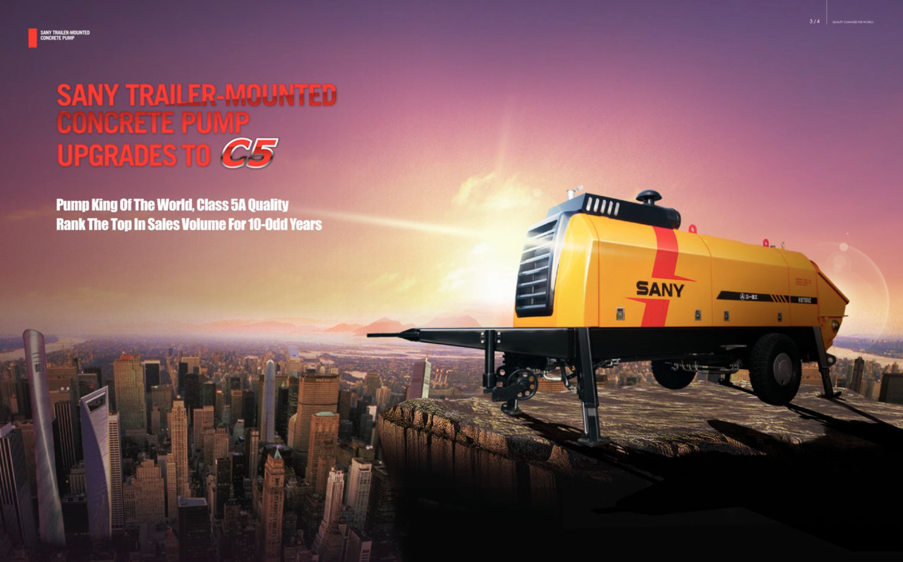 SANY 【ACHIEVE】TOP CONDITION!!! demo new low hours Sany Concrete Trailer Pump 2015 HBT6016C-5D - Stationær betonpumpe: billede 5 SANY 【ACHIEVE】TOP CONDITION!!! demo new low hours Sany Concrete Trailer Pump 2015 HBT6016C-5D - Stationær betonpumpe: billede 5