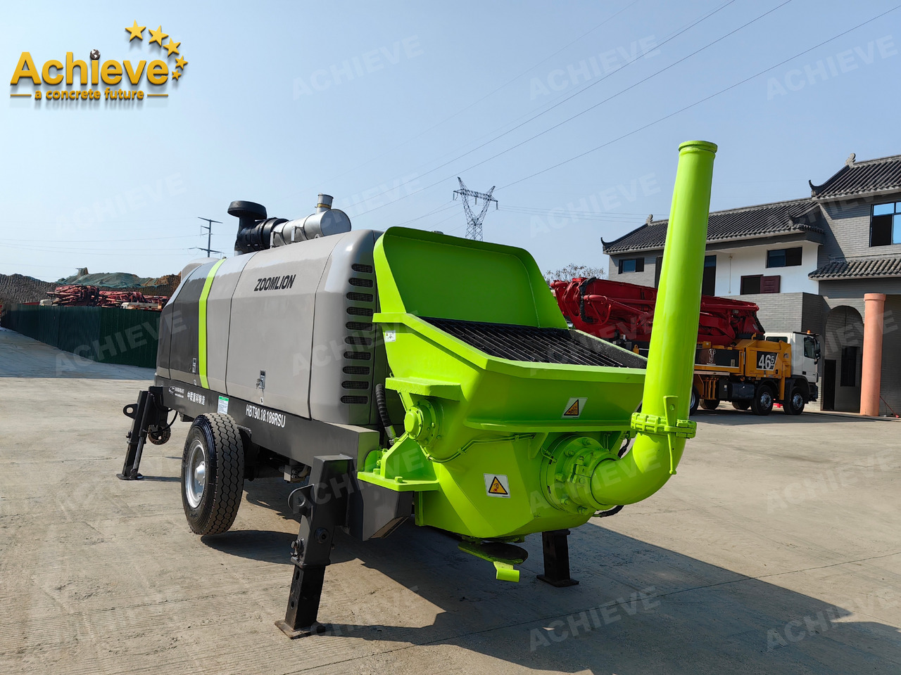Zoomlion 2022 Zoomlion HBT 90.18.186RSU hydraulic Concrete Trailer Pump in China【ACHIEVE】TOP CONDITION!!! - Stationær betonpumpe: billede 5 Zoomlion 2022 Zoomlion HBT 90.18.186RSU hydraulic Concrete Trailer Pump in China【ACHIEVE】TOP CONDITION!!! - Stationær betonpumpe: billede 5