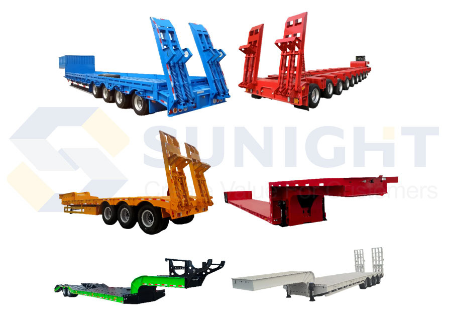 New Lowbed Semi Trailer 2 Axle, 3Axle, 4-8 Axle New Lowbed Semi Trailer for Transport construction & large equipments - Tipvogn sættevogn: billede 1 New Lowbed Semi Trailer 2 Axle, 3Axle, 4-8 Axle New Lowbed Semi Trailer for Transport construction & large equipments - Tipvogn sættevogn: billede 1