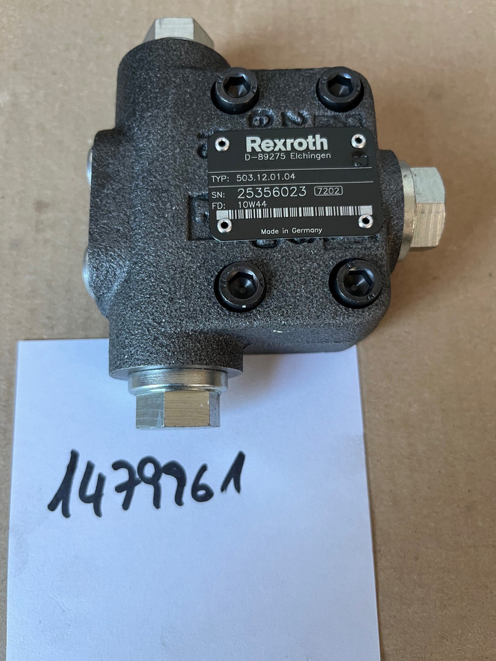 Rexroth Feed Press Valve 1479961 4017561 535-1488 for O&K Terex RH30 RH40 - Reservedel for Entreprenørmaskin: billede 1 Rexroth Feed Press Valve 1479961 4017561 535-1488 for O&K Terex RH30 RH40 - Reservedel for Entreprenørmaskin: billede 1