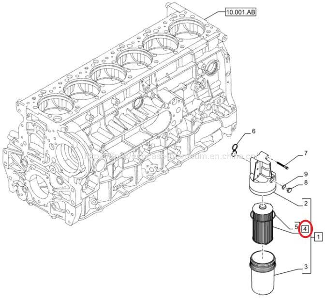 FPT IVECO CASE Cursor11 EURO 6 F3GFE613A B001 5801863562/5801690111 engine oil filter 84572228 - Oliefilter: billede 3 FPT IVECO CASE Cursor11 EURO 6 F3GFE613A B001 5801863562/5801690111 engine oil filter 84572228 - Oliefilter: billede 3