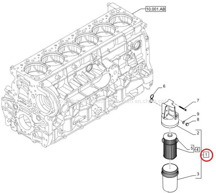 FPT IVECO CASE Cursor11 EURO 6 F3GFE613A B001 5801863562/5801690111 oil filter 5801779048 - Oliefilter: billede 3 FPT IVECO CASE Cursor11 EURO 6 F3GFE613A B001 5801863562/5801690111 oil filter 5801779048 - Oliefilter: billede 3