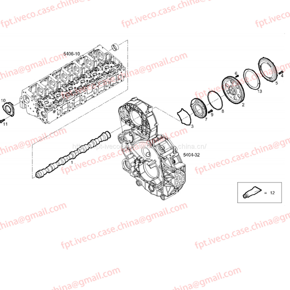FPT IVECO CASE Cursor9Bus F2CFE612D*J231/F2CFE612A*J098 5802748674 CAMSHAFT 504254723 - Knastaksel for Bus: billede 3 FPT IVECO CASE Cursor9Bus F2CFE612D*J231/F2CFE612A*J098 5802748674 CAMSHAFT 504254723 - Knastaksel for Bus: billede 3