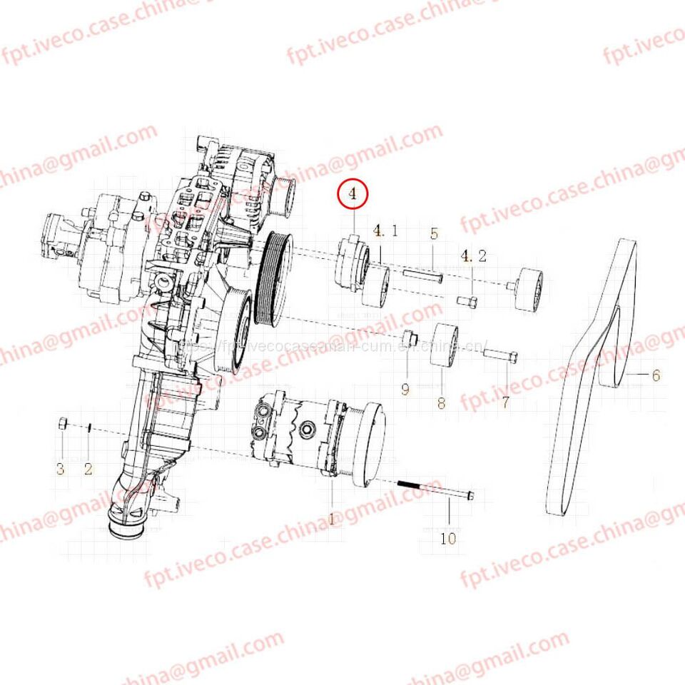MAN D2066 Automatic tensioner 95800-7477 - Remstrammer: billede 1 MAN D2066 Automatic tensioner 95800-7477 - Remstrammer: billede 1
