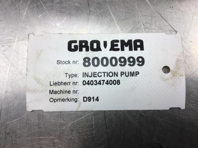 Bosch Fuel Injection Pump D914 - Brændstofpumpe: billede 3 Bosch Fuel Injection Pump D914 - Brændstofpumpe: billede 3