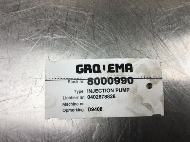 Bosch Fuel Injection Pump D9408 - Brændstofpumpe: billede 3 Bosch Fuel Injection Pump D9408 - Brændstofpumpe: billede 3