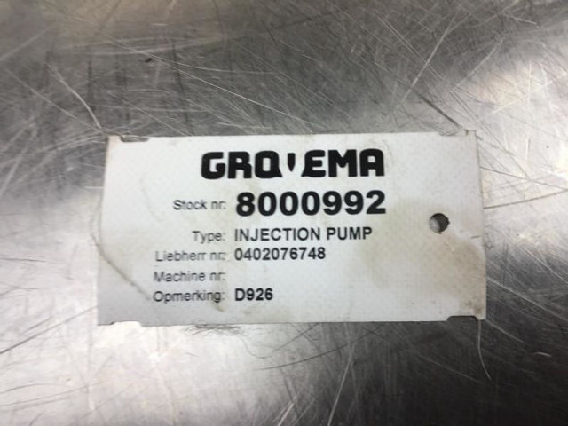 Bosch Fuel Injection pump D926 - Brændstofpumpe: billede 3 Bosch Fuel Injection pump D926 - Brændstofpumpe: billede 3