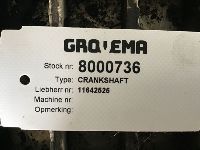 Liebherr Crankshaft - Krumtap: billede 3 Liebherr Crankshaft - Krumtap: billede 3
