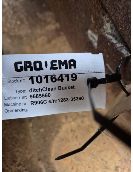 Liebherr DITCH CLEAN BUCKET 2000mm 0,70m³ - Skovl for Gravemaskine: billede 2 Liebherr DITCH CLEAN BUCKET 2000mm 0,70m³ - Skovl for Gravemaskine: billede 2