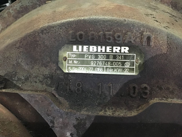 Liebherr PVG 300 B 341 - Stryrepumpe: billede 2 Liebherr PVG 300 B 341 - Stryrepumpe: billede 2