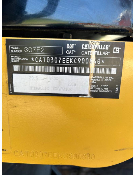 Cat 307E2 - Bæltegravemaskine: billede 5 Cat 307E2 - Bæltegravemaskine: billede 5