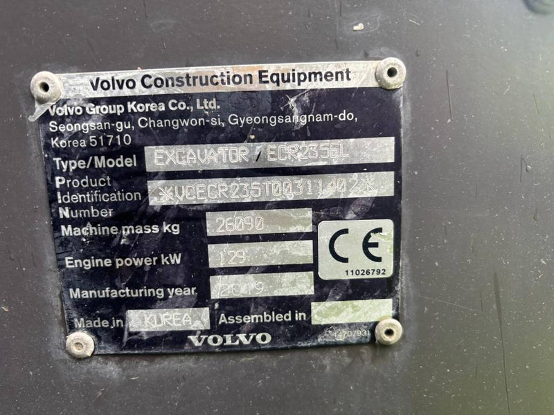 Volvo ECR 235EL - Bæltegravemaskine: billede 5 Volvo ECR 235EL - Bæltegravemaskine: billede 5