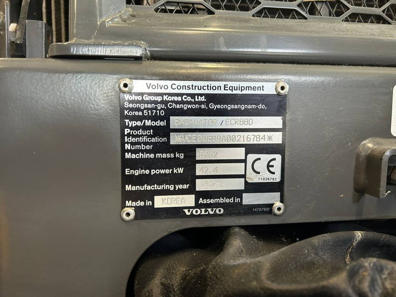 Volvo ECR 88 D PRO - Minigravemaskine: billede 5 Volvo ECR 88 D PRO - Minigravemaskine: billede 5