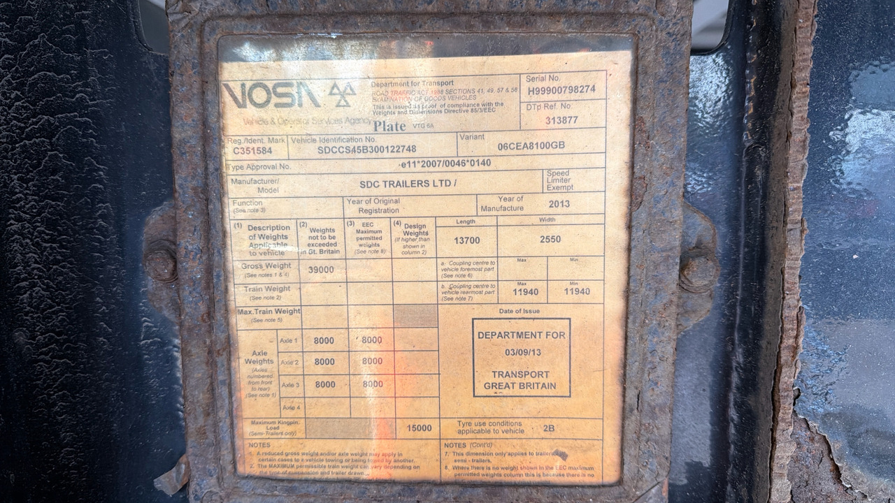 Anhænger SDC CURTAINSIDE: billede 11