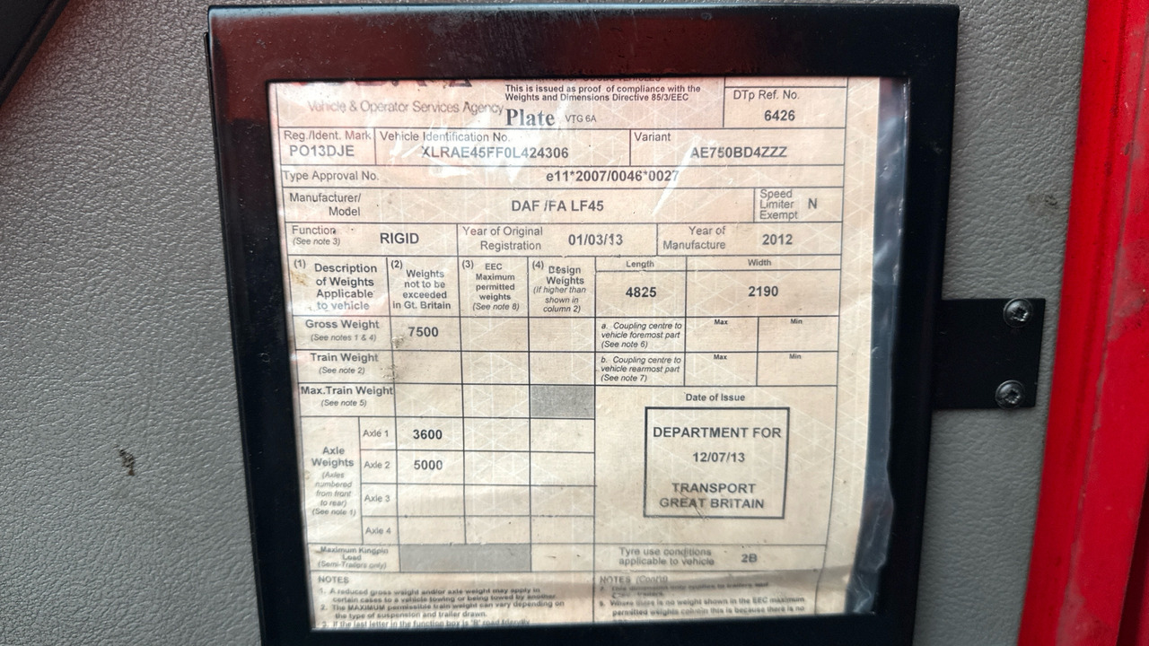 Lastbil varevogn Daf LF 45.140: billede 11