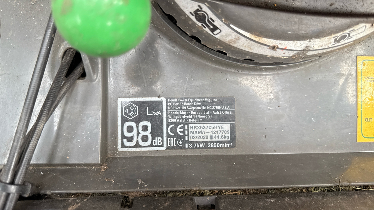 HONDA HRX537 C5HYE - Bygningsudstyr: billede 5 HONDA HRX537 C5HYE - Bygningsudstyr: billede 5