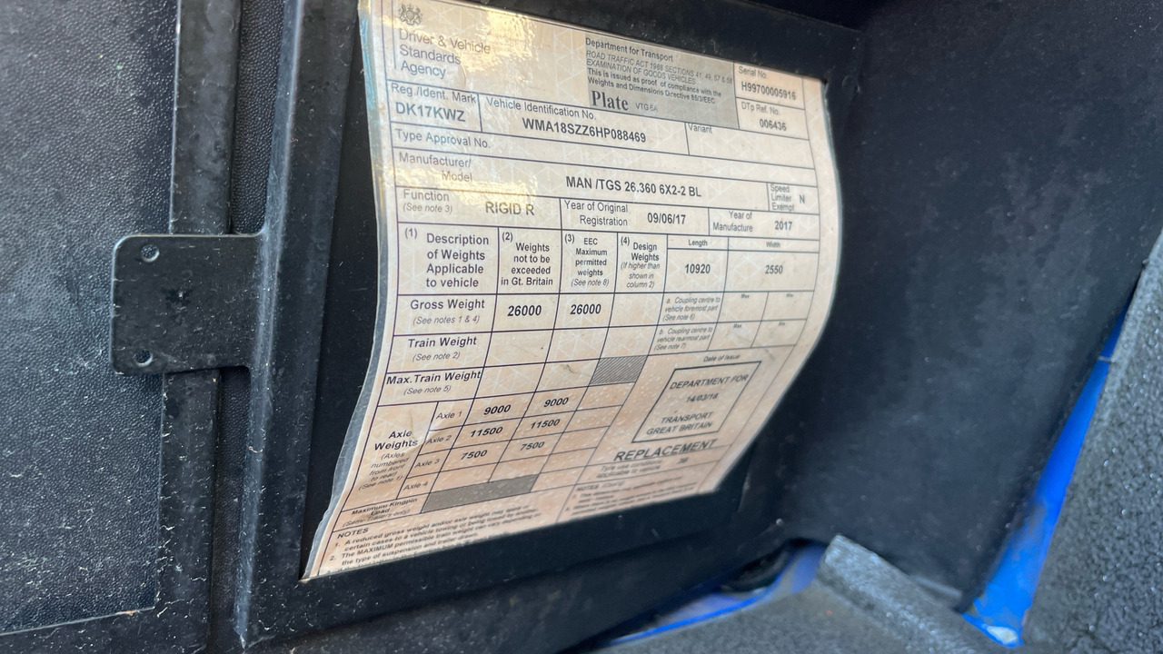 Lastbil med lad, Lastbil med kran Man TGS 26.360: billede 11