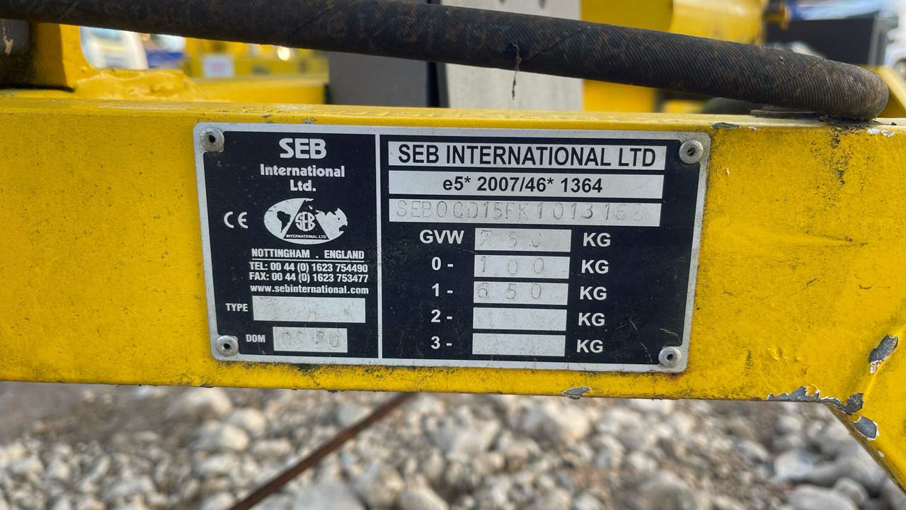 Maskintrailer SEB INTERNATIONAL CABLE DRUM: billede 6