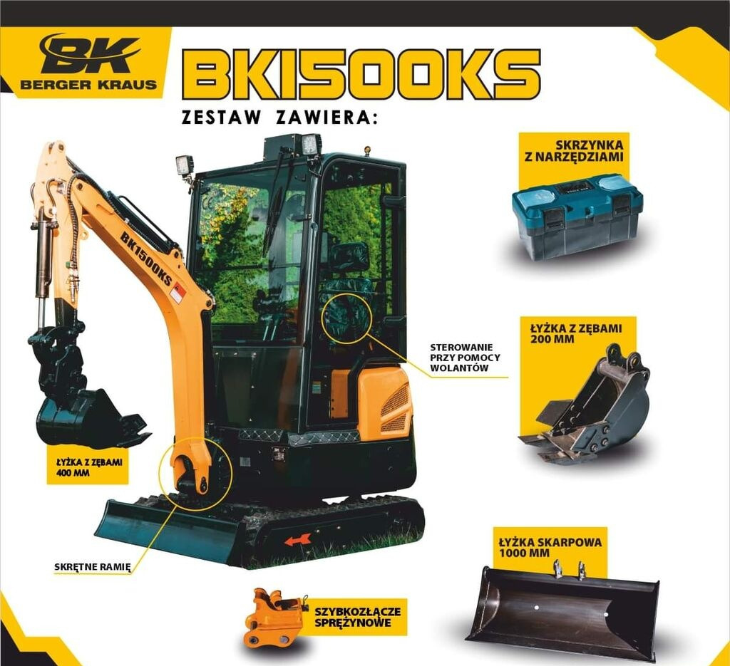 Berger Kraus BK1500KSR - Minigravemaskine: billede 2 Berger Kraus BK1500KSR - Minigravemaskine: billede 2
