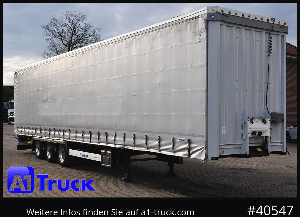 KRONE SD, Mega, Liftachse, Alufelgen, RSAB, Plane mit Aluprofil - Gardintrailer: billede 1 KRONE SD, Mega, Liftachse, Alufelgen, RSAB, Plane mit Aluprofil - Gardintrailer: billede 1