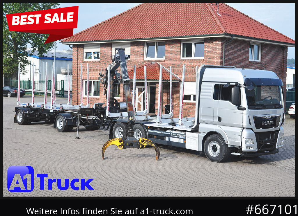 MAN TGX 26.480, Holz Kesla 2109, 6x4, - Lastbil, Lastbil med kran: billede 1 MAN TGX 26.480, Holz Kesla 2109, 6x4, - Lastbil, Lastbil med kran: billede 1
