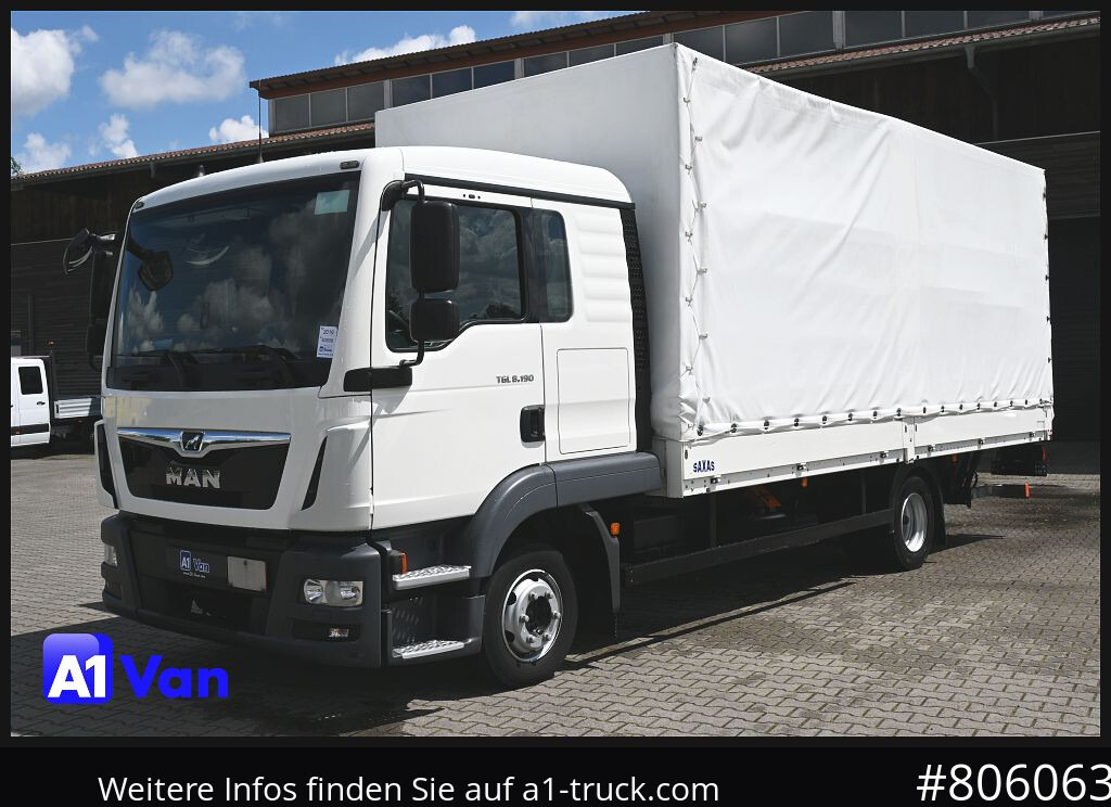 Leje en MAN TGL 8.190 4x2 BL Pritsche Plane, LBW, Schlafkabine MAN TGL 8.190 4x2 BL Pritsche Plane, LBW, Schlafkabine: billede 12