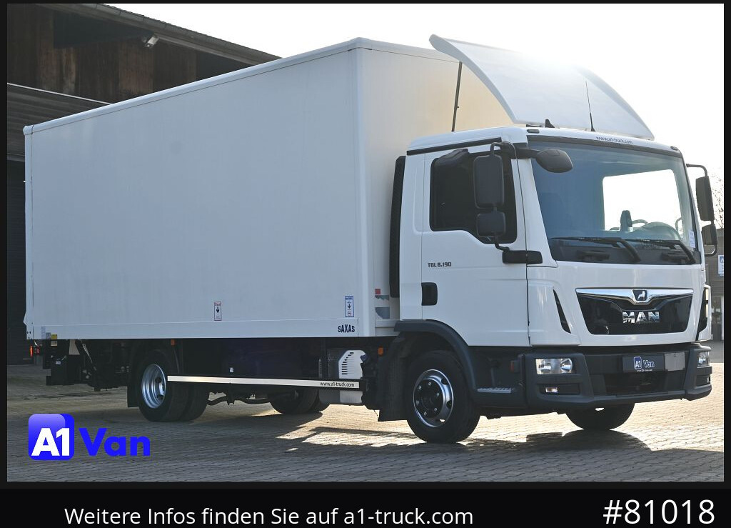 MAN TGL 8.190 4x2, Klima, LBW, Rockinger - Varebil med kasse: billede 1 MAN TGL 8.190 4x2, Klima, LBW, Rockinger - Varebil med kasse: billede 1