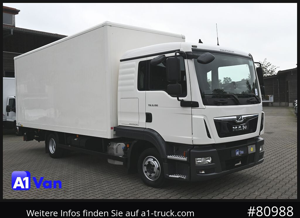 MAN TGL 8.190 4x2 L-Haus Schlafkabine - Varebil med kasse: billede 1 MAN TGL 8.190 4x2 L-Haus Schlafkabine - Varebil med kasse: billede 1