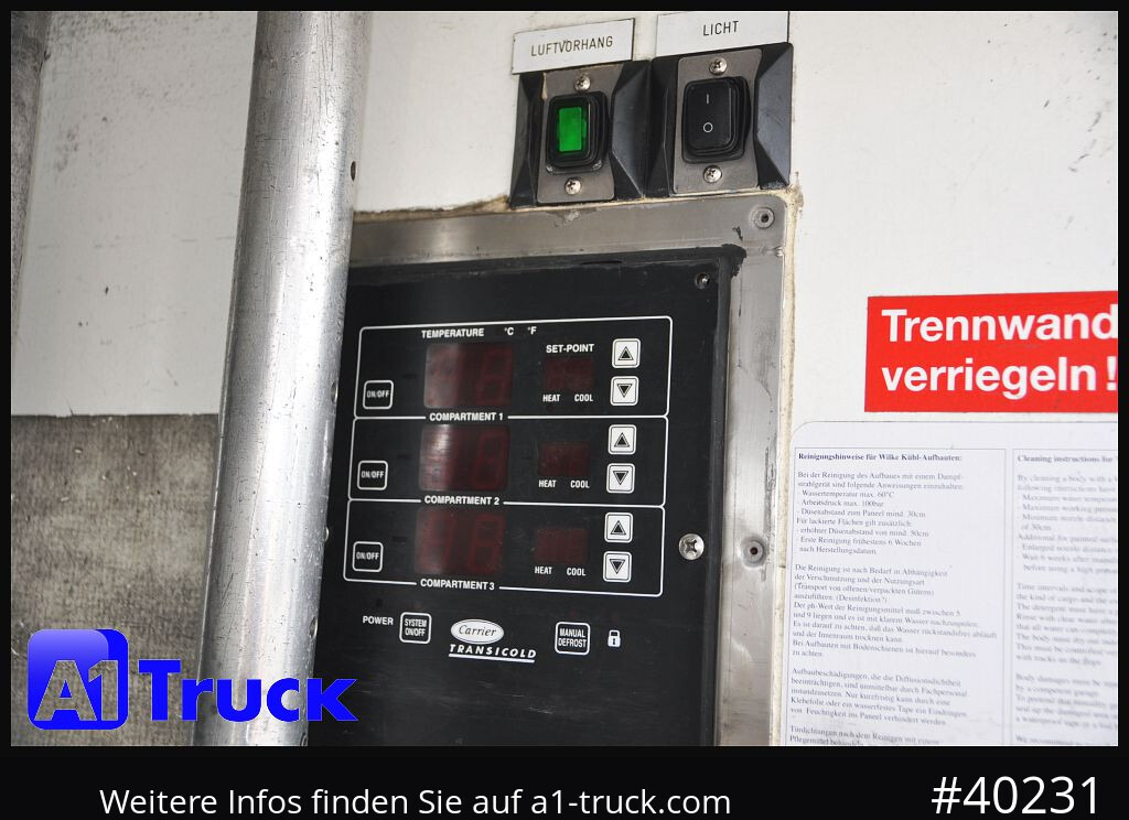 MERCEDES-BENZ Atego 1222, Kühlkoffer, Carrier Supra 850 Mt, LBW - Kølevogn lastbil: billede 2 MERCEDES-BENZ Atego 1222, Kühlkoffer, Carrier Supra 850 Mt, LBW - Kølevogn lastbil: billede 2