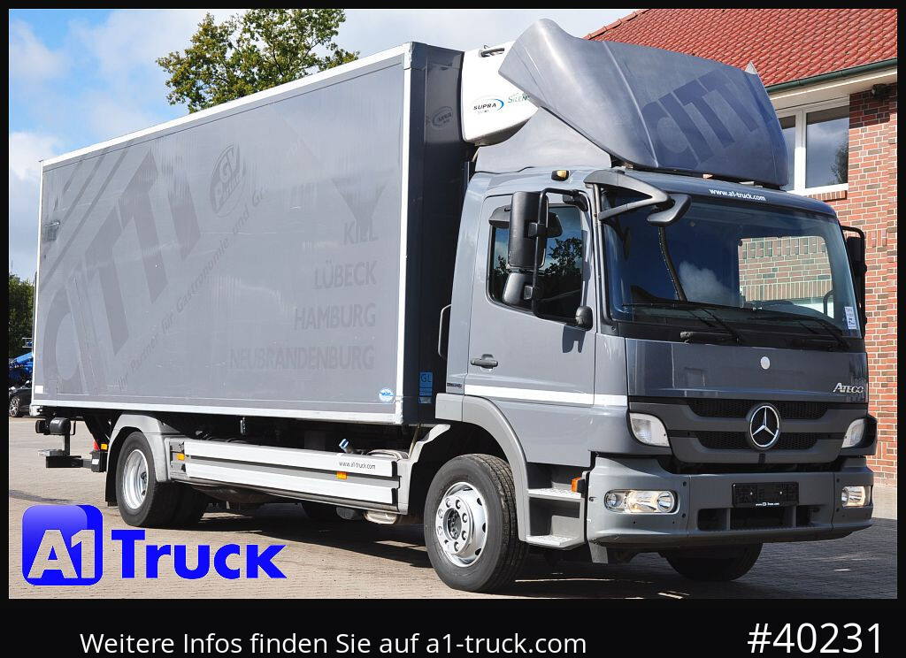 MERCEDES-BENZ Atego 1222, Kühlkoffer, Carrier Supra 850 Mt, LBW - Kølevogn lastbil: billede 1 MERCEDES-BENZ Atego 1222, Kühlkoffer, Carrier Supra 850 Mt, LBW - Kølevogn lastbil: billede 1