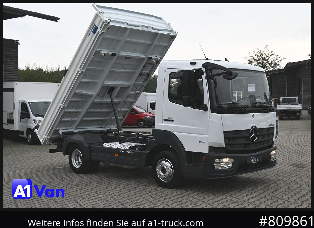 MERCEDES-BENZ Atego 816 Kipper, Ahk,Klima, Meiller, 3-Sitzer - Ladbil med tip: billede 1 MERCEDES-BENZ Atego 816 Kipper, Ahk,Klima, Meiller, 3-Sitzer - Ladbil med tip: billede 1