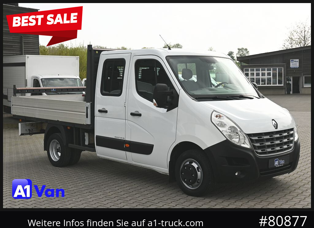RENAULT Master Pritsche Doka, AHK 3,5Tonnen , Klima, Luftfederung - Ladbil, Mandskabsbil: billede 1 RENAULT Master Pritsche Doka, AHK 3,5Tonnen , Klima, Luftfederung - Ladbil, Mandskabsbil: billede 1