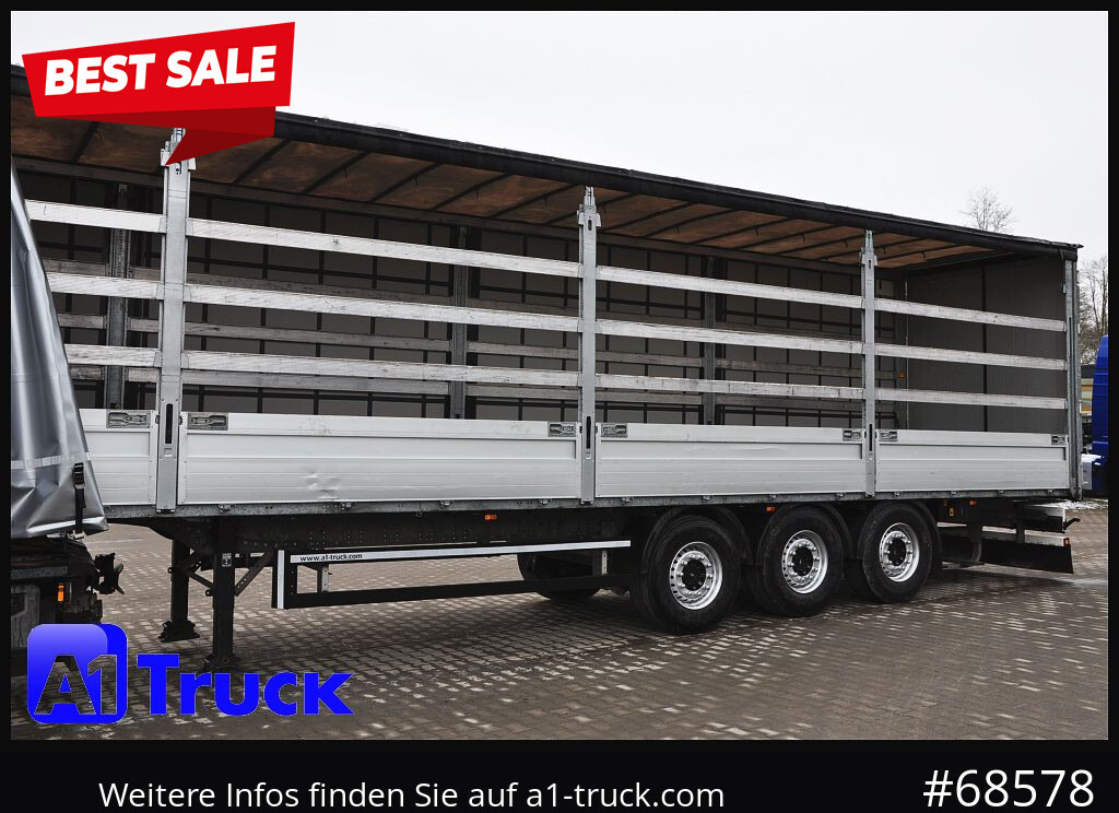 SCHMITZ SCS, Bordwandsider, Steckrungen, Liftachse, verzinkt - Gardintrailer: billede 1 SCHMITZ SCS, Bordwandsider, Steckrungen, Liftachse, verzinkt - Gardintrailer: billede 1