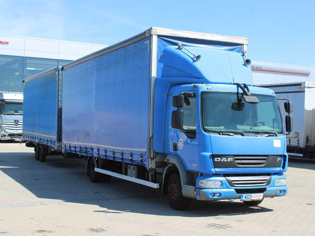 DAF FA LF 45, EURO 5, TYRES 80% + AGADOS TRAILER - Lastbil med presenning: billede 3 DAF FA LF 45, EURO 5, TYRES 80% + AGADOS TRAILER - Lastbil med presenning: billede 3