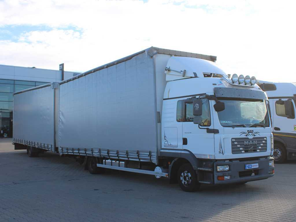 MAN TGL 8.210, EURO 4 + H&W TRAILER - Lastbil med presenning: billede 3 MAN TGL 8.210, EURO 4 + H&W TRAILER - Lastbil med presenning: billede 3