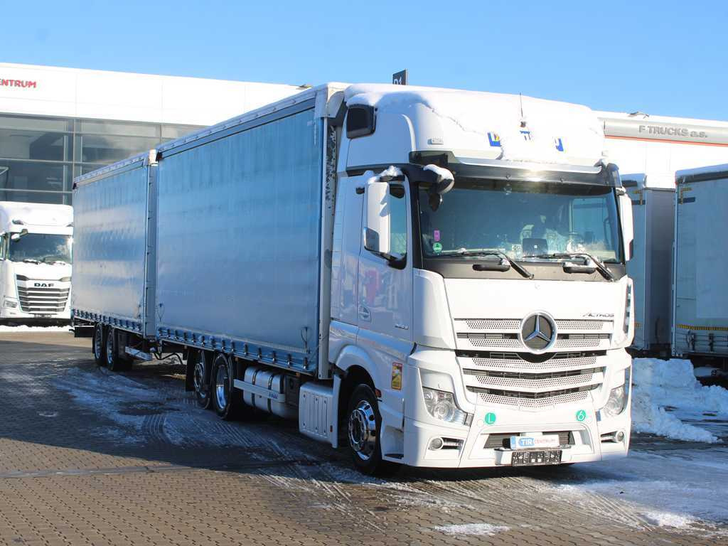 Mercedes-Benz ACTROS 2553, EURO 6, 6X2, AIR SUSPENSION, DRIVE-THROUGH + PANAV - Lastbil med presenning: billede 3 Mercedes-Benz ACTROS 2553, EURO 6, 6X2, AIR SUSPENSION, DRIVE-THROUGH + PANAV - Lastbil med presenning: billede 3