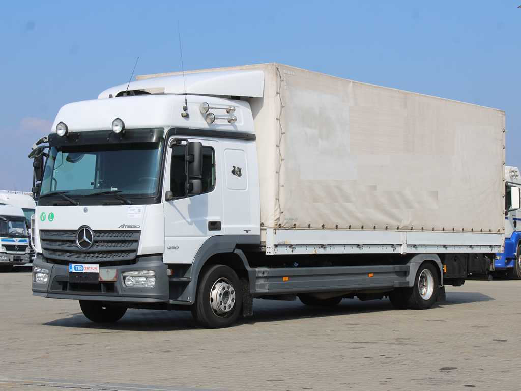 Mercedes-Benz ATEGO 1230, EURO 6, HYDRAULIC FRONT, SIDES - Lastbil med presenning: billede 1 Mercedes-Benz ATEGO 1230, EURO 6, HYDRAULIC FRONT, SIDES - Lastbil med presenning: billede 1
